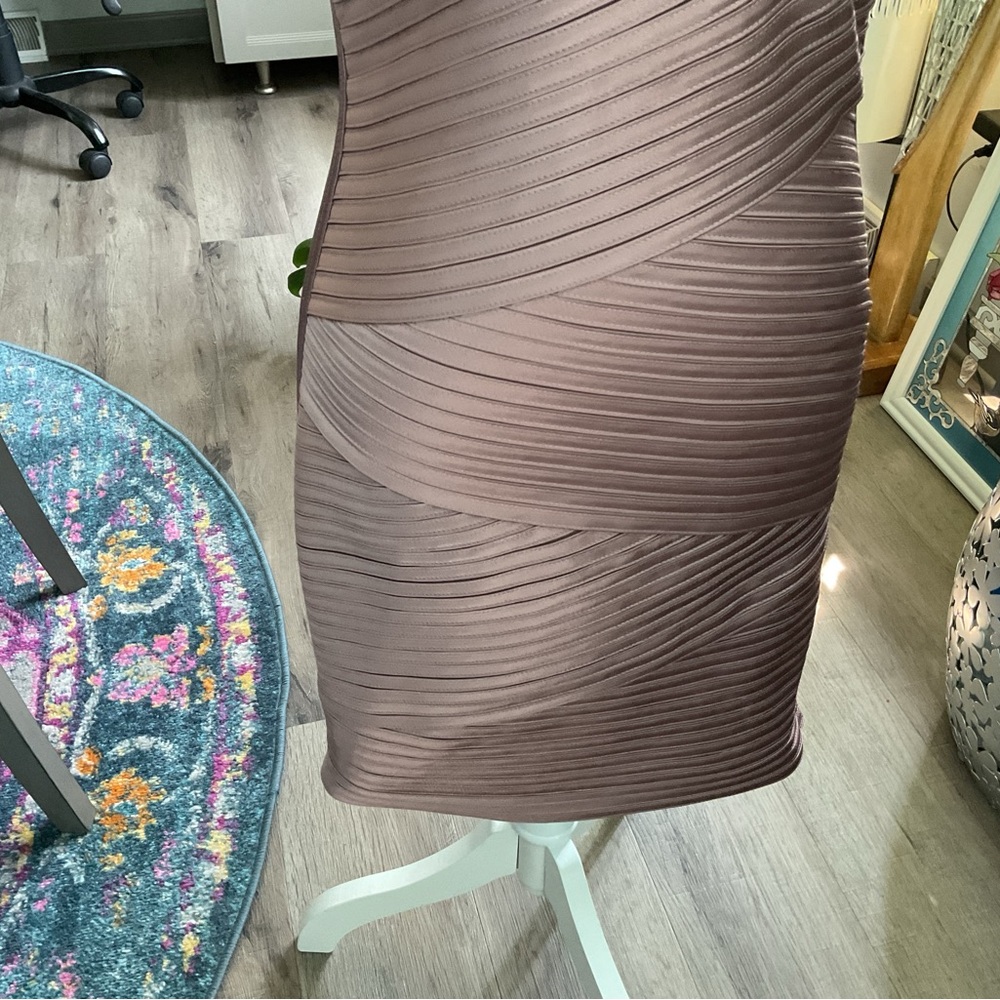 BCBG One Shoulder Blush Dress - Picture 6 of 11
